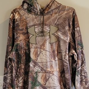Under Armour Realtree Camo Hoodie size L VGUC